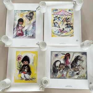 DeGrazia set of 4 Native American art work prints